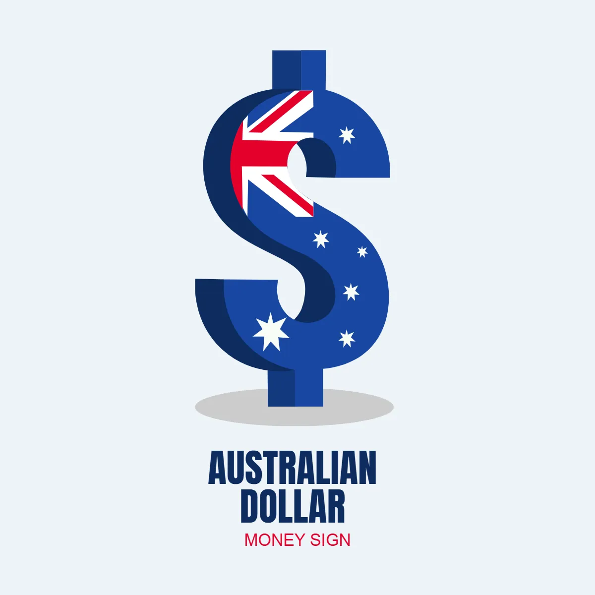 Free Australian Dollar Money Sign Clip Art Template to Edit Online