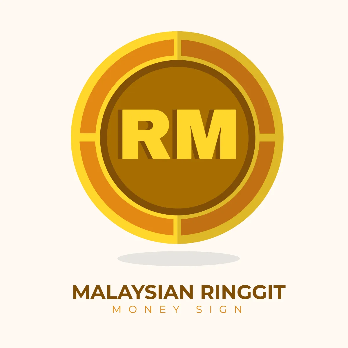 Free Malaysian Ringgit Money Sign Clip Art Template to Edit Online