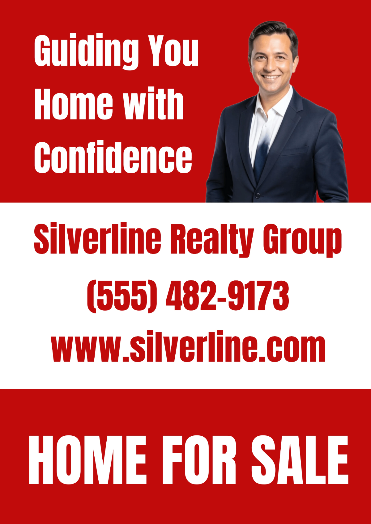 Free Real Estate Agent Sign Template to Edit Online
