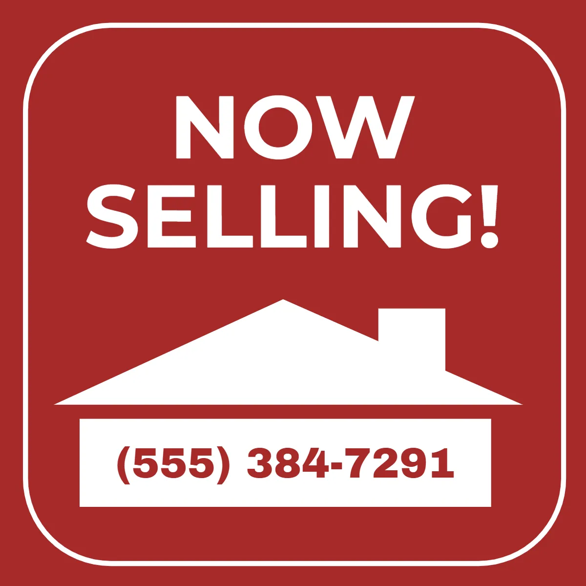 Now Selling Real Estate Sign Template