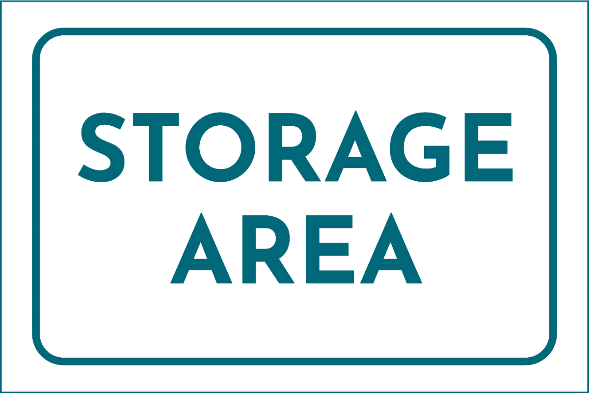 Storage Area Trade Show Sign Template