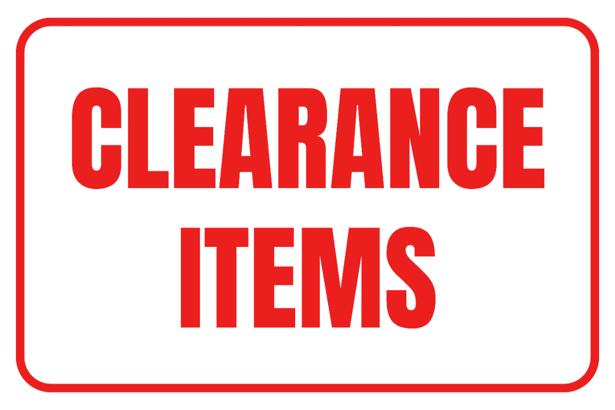 Free Clearance Items Retail Sign Template to Edit Online
