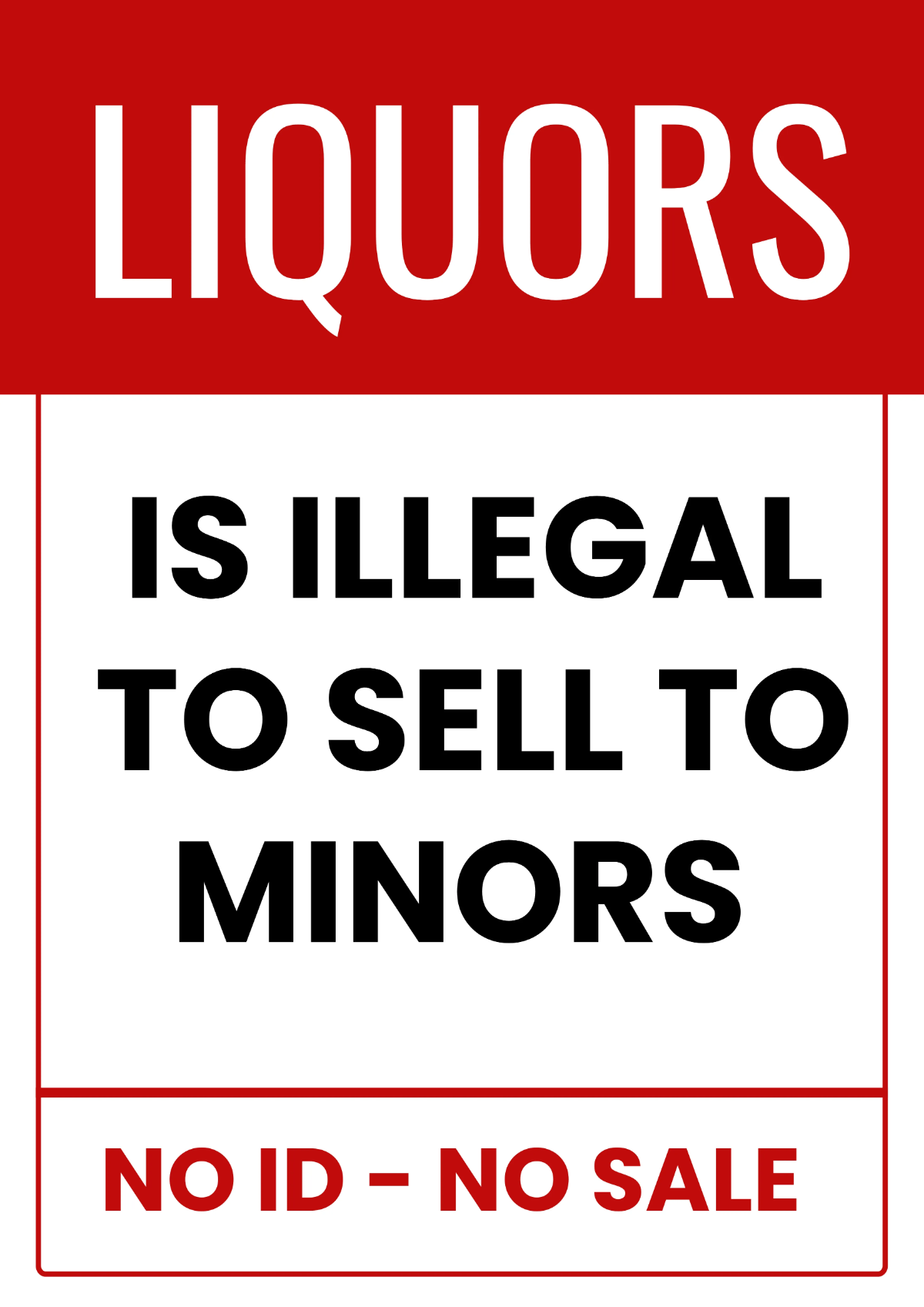 Free Liquors Retail Sign Template to Edit Online