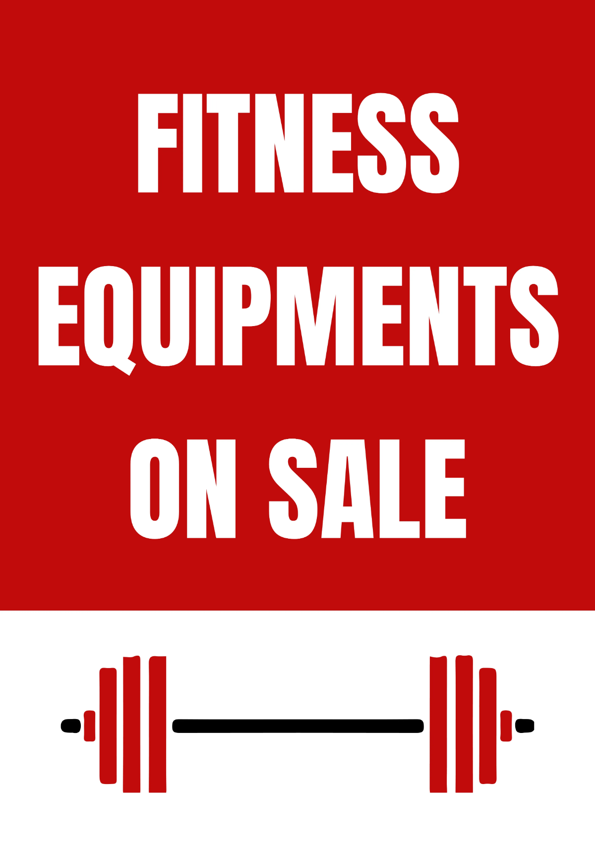 Free Fitness Retail Sign Template to Edit Online