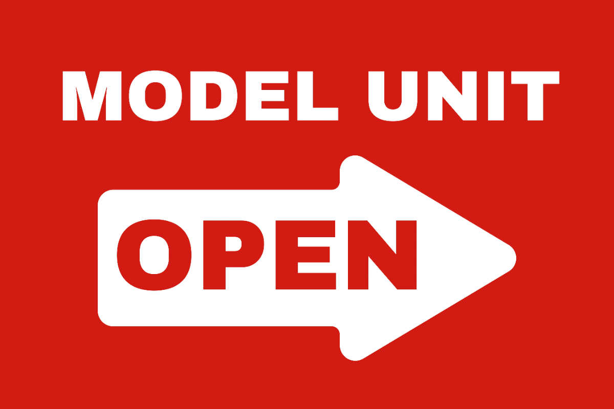 Model Unit Open Real Estate Sign Template