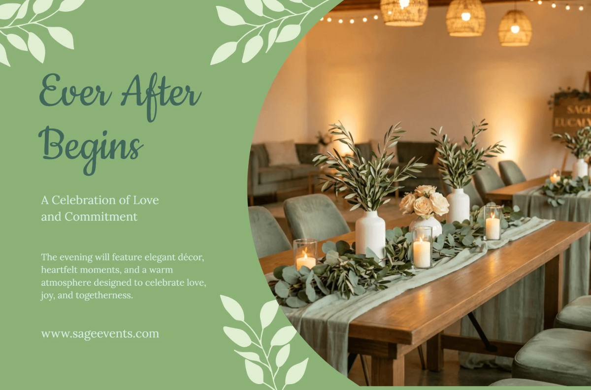 Free Sage Green Event Banner Template to Edit Online