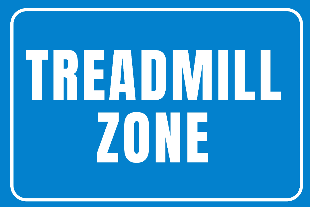 Treadmill Zone Sports Sign Template