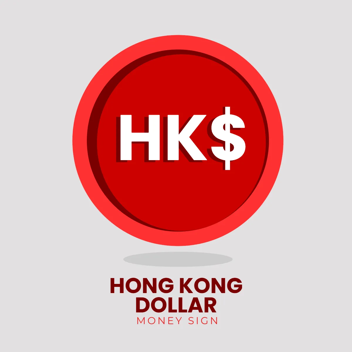 Free Hong Kong Dollar Money Sign Clip Art Template to Edit Online