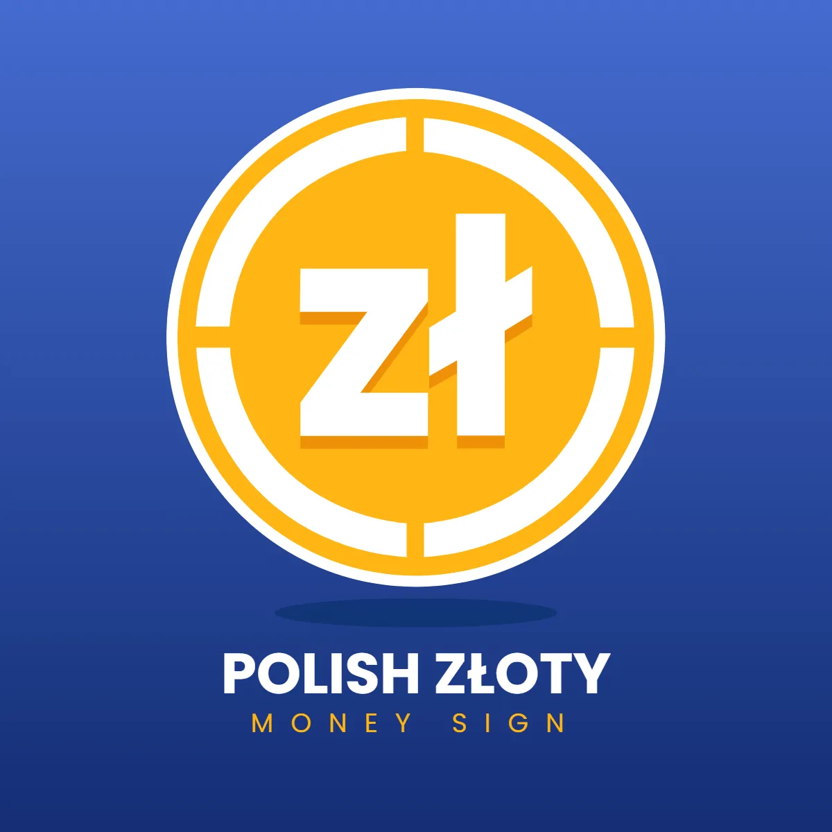 Free Polish Z?oty Money Sign Clip Art Template to Edit Online