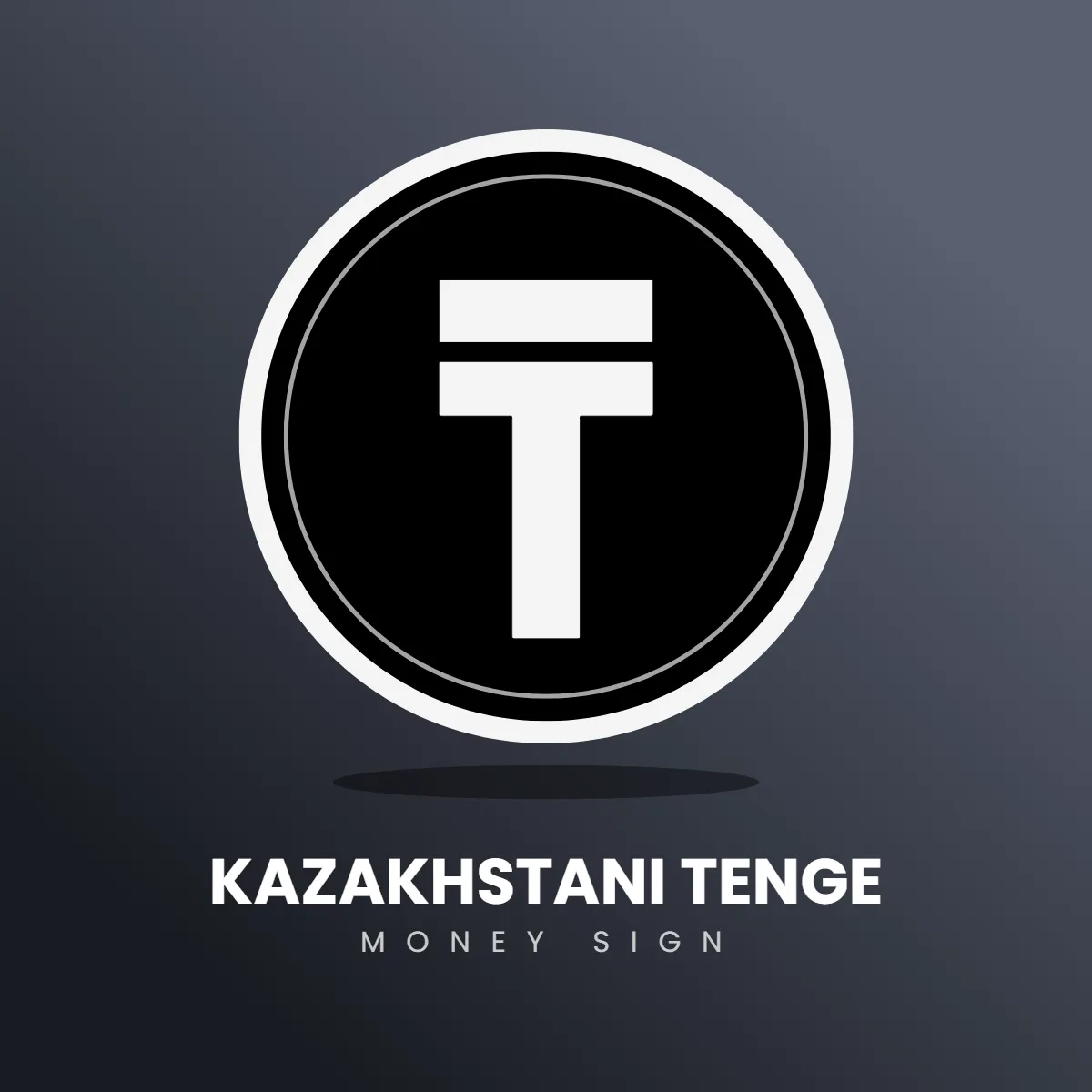 Free Kazakhstani Tenge Money Sign Clip Art Template to Edit Online
