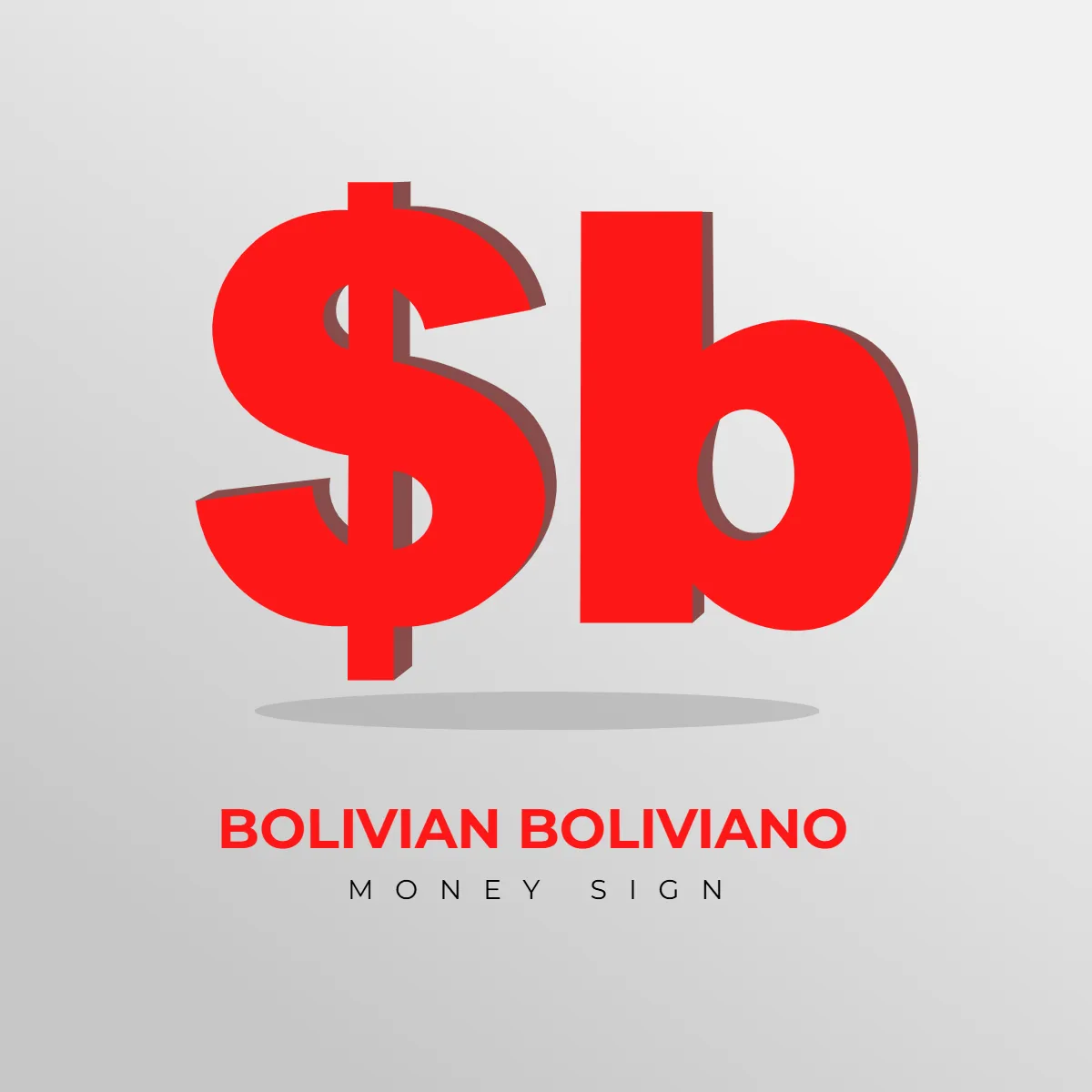 Free Bolivian Boliviano Money Sign Clip Art Template to Edit Online
