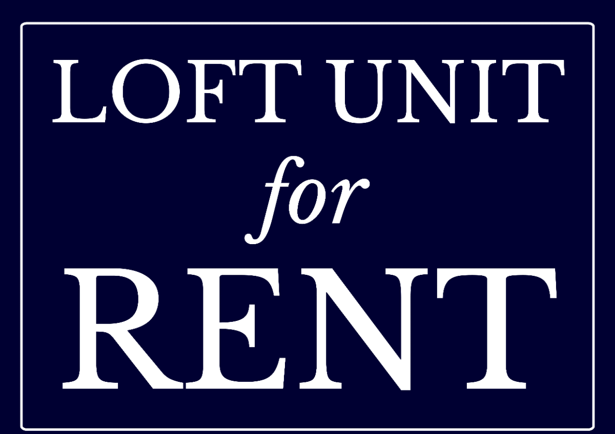 Loft Unit Real Estate Sign Template