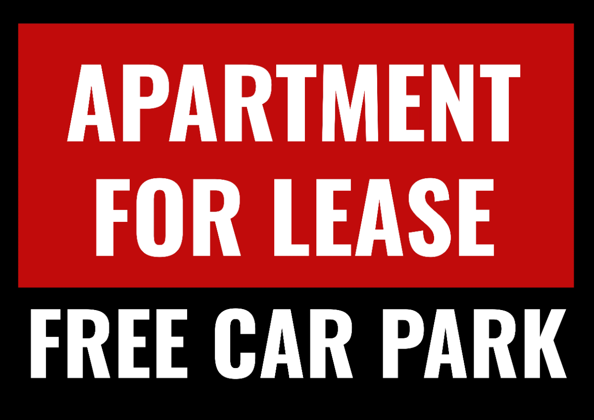 Free Apartment Real Estate Sign Template to Edit Online