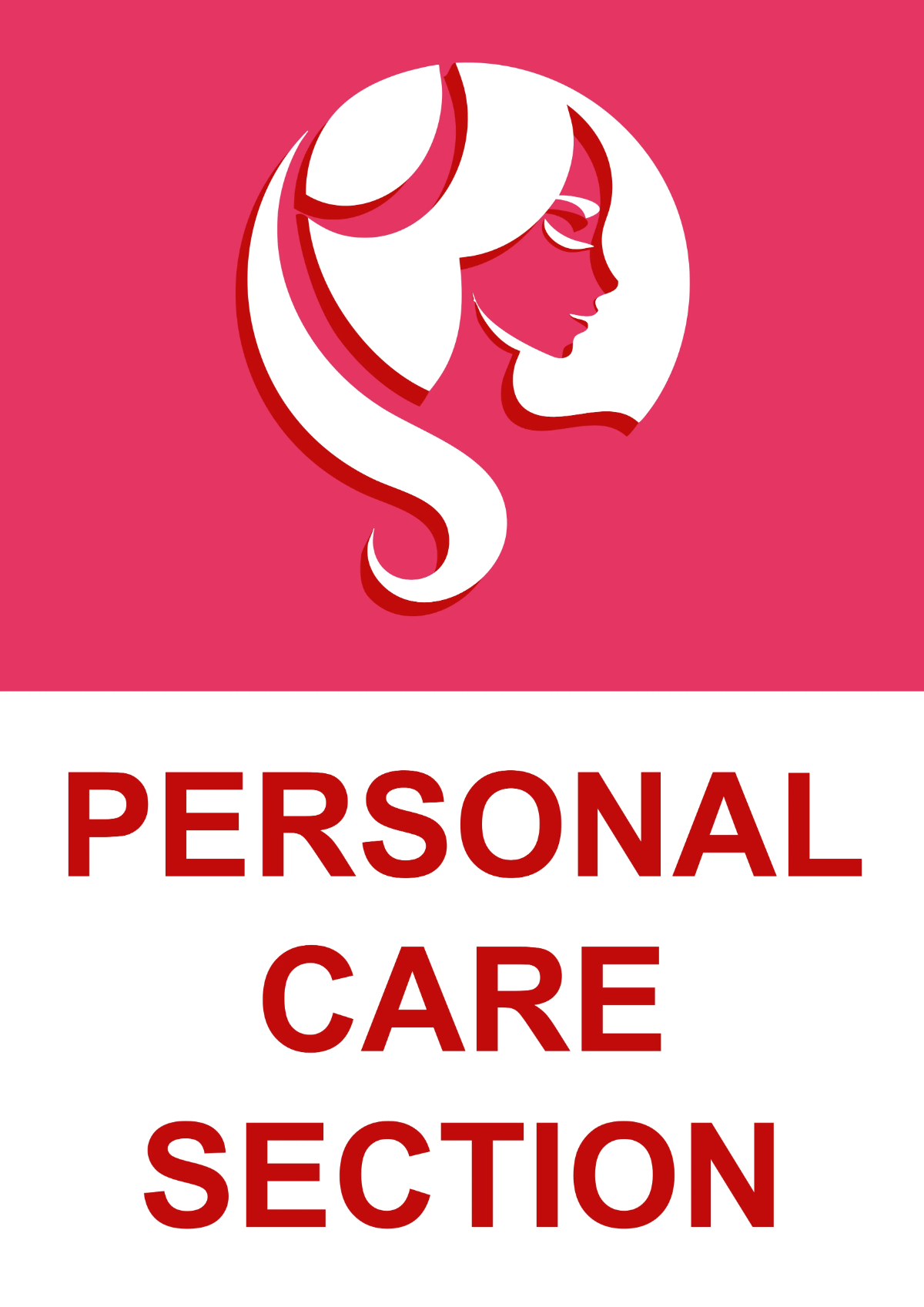 Beauty Retail Sign Template