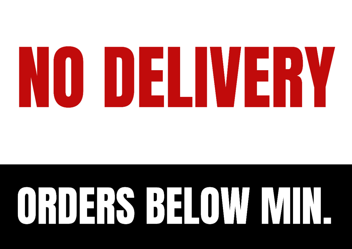 Free No Delivery Retail Sign Template to Edit Online