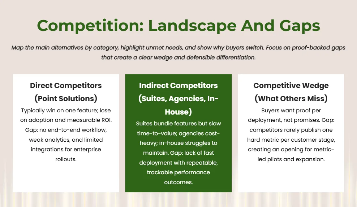 Free Investor Pitch Deck Strategies Template to Edit Online