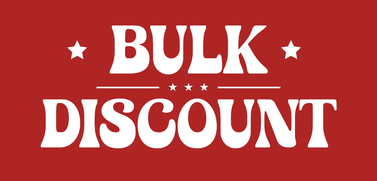 Bulk Discount Retail Sign Template