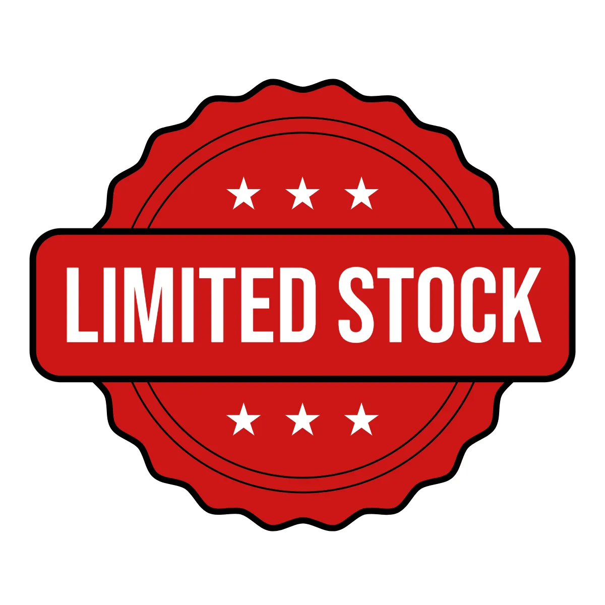 Limited Stock Retail Sign Template