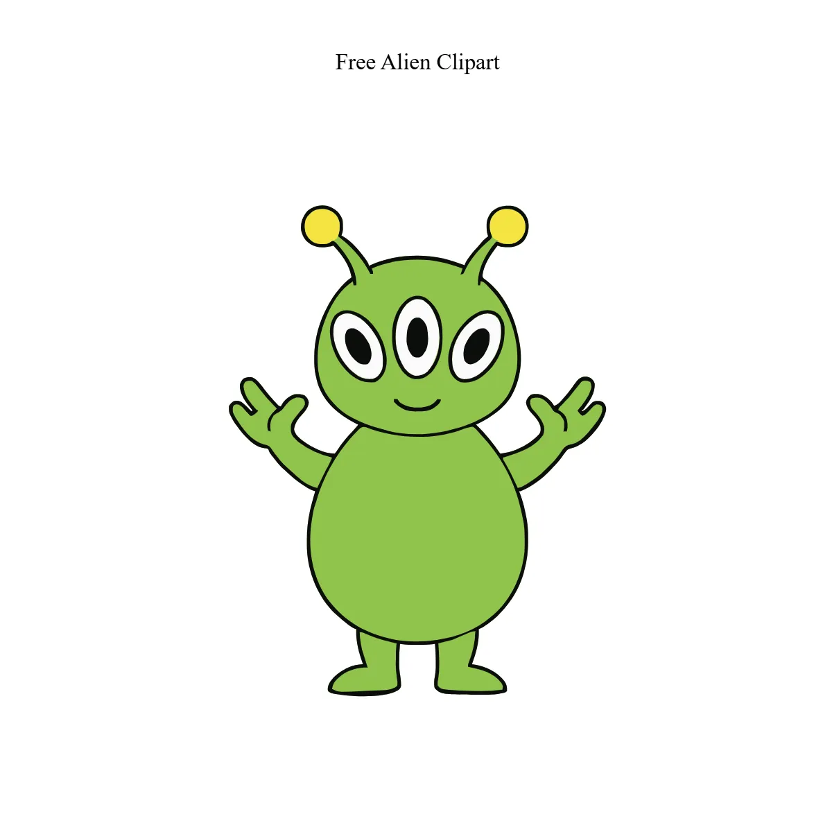 Free Alien Clipart Template to Edit Online