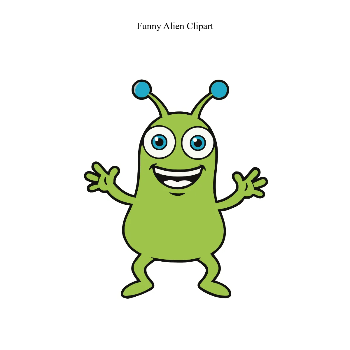 Free Funny Alien Clipart Template to Edit Online