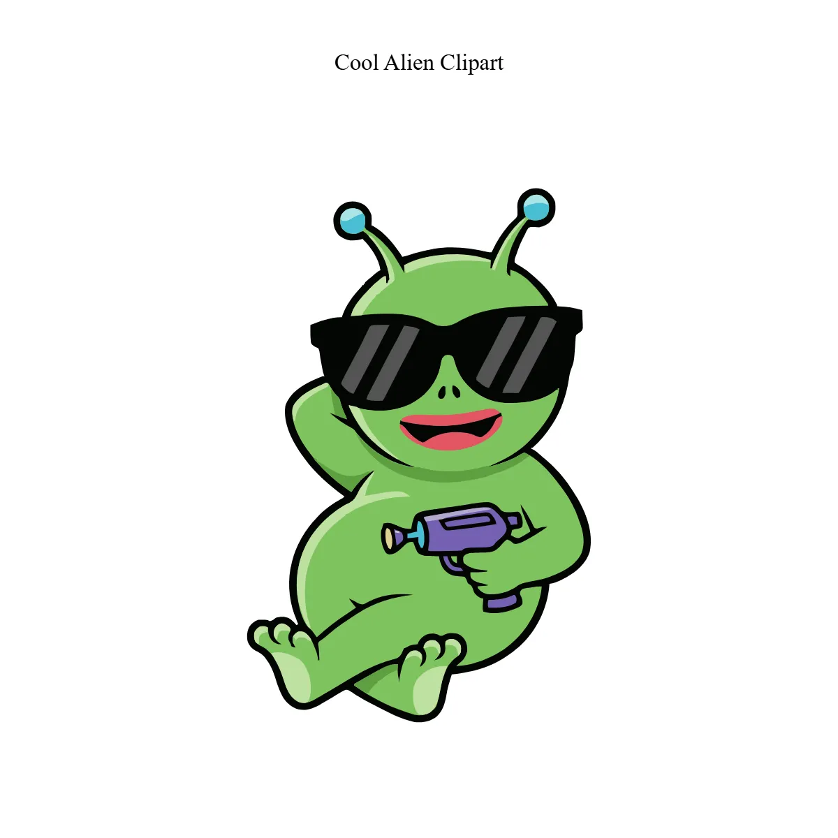 Free Cool Alien Clipart Template to Edit Online