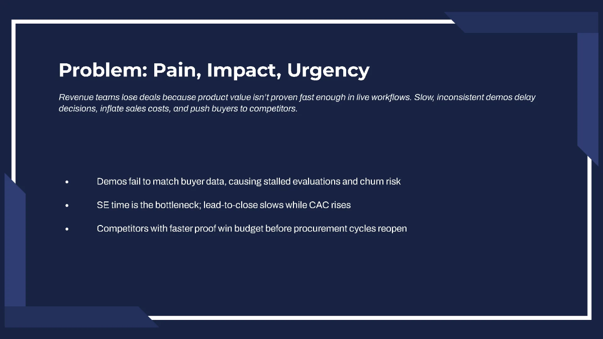 Free Product Demonstration Funding Pitch Deck Template to Edit Online