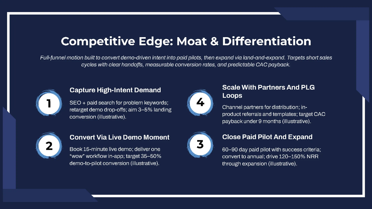 Free Product Demonstration Funding Pitch Deck Template to Edit Online