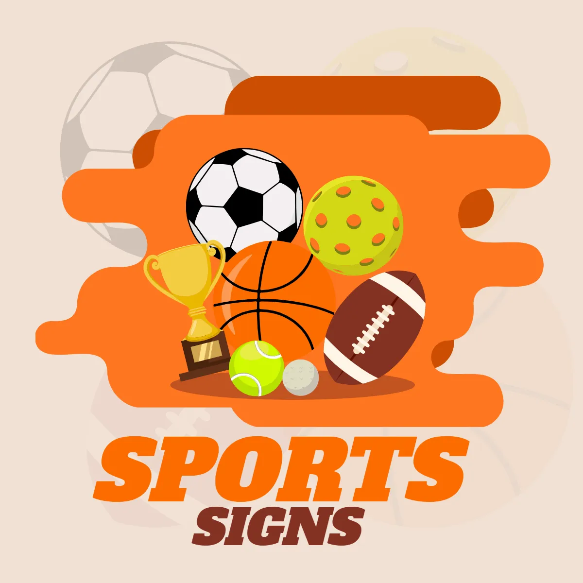Signs Sports Clip Art Template