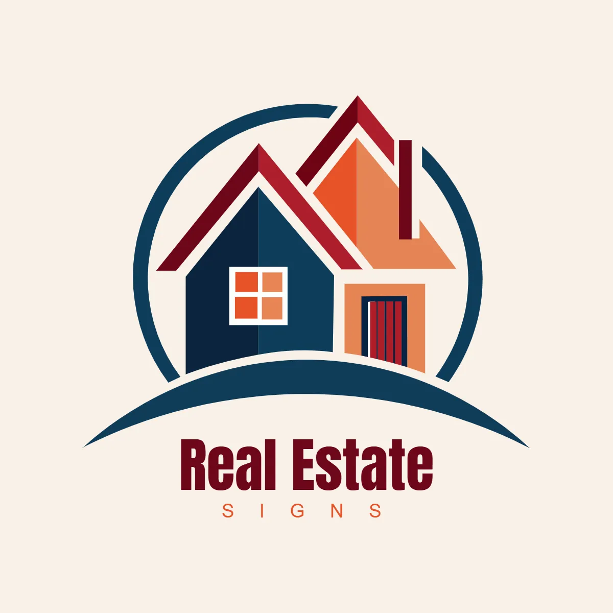 Signs Real Estate Vector Clip Art Template