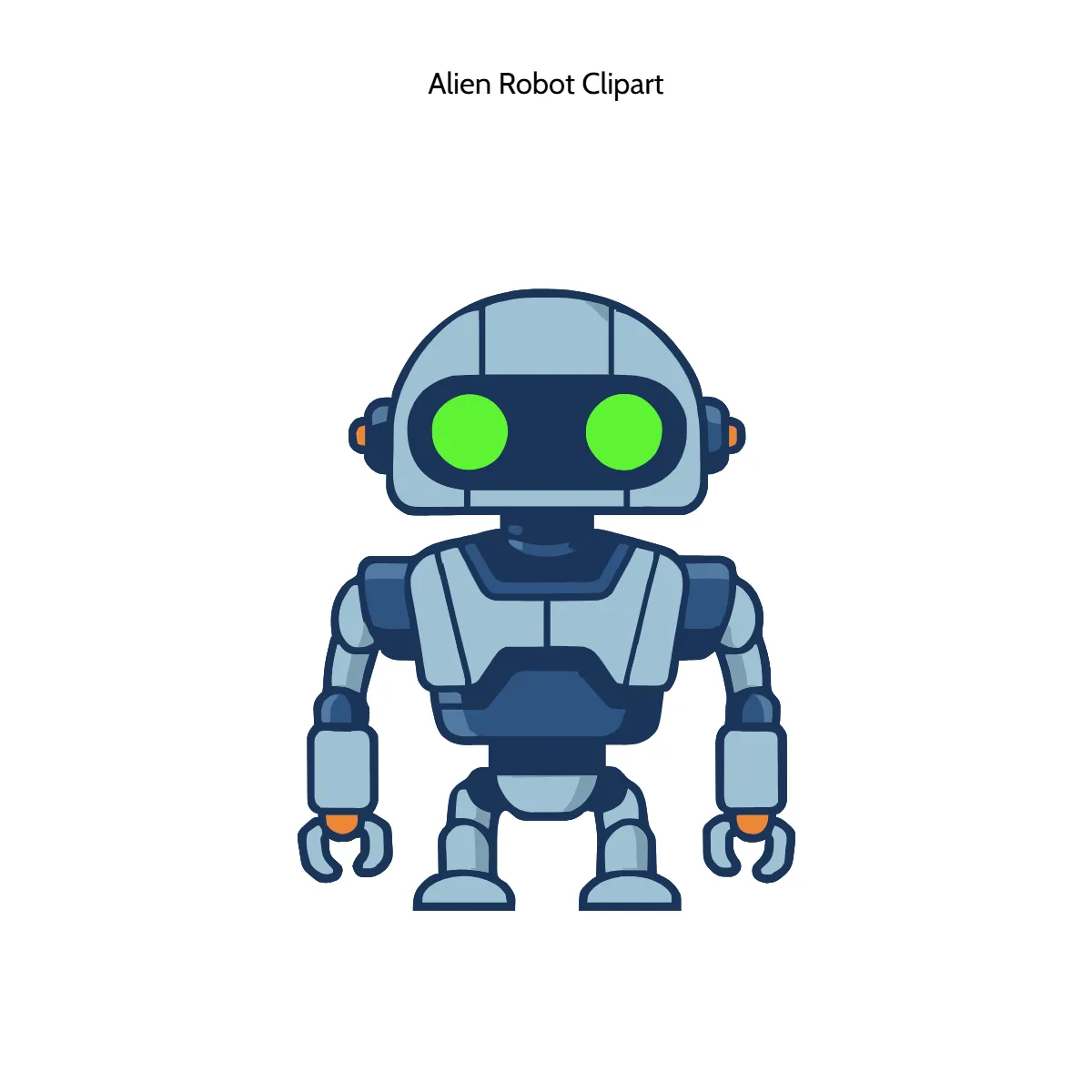 Free Alien Robot Clipart Template to Edit Online