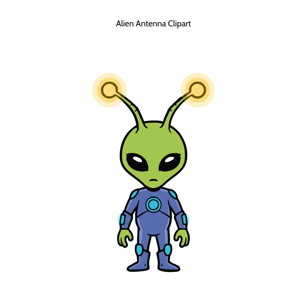 Free Alien Antenna Clipart Template to Edit Online