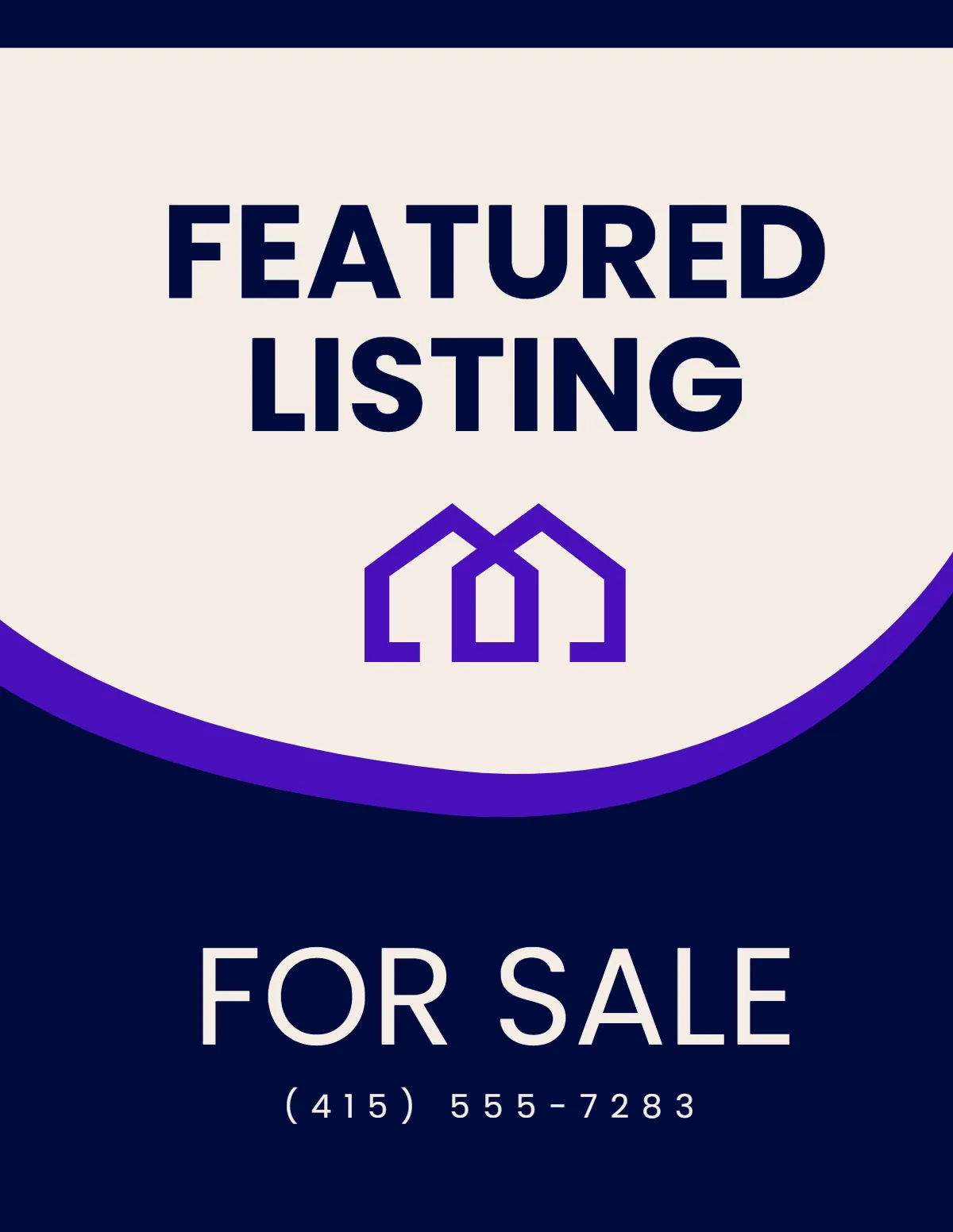 Featured Listing Real Estate Sign Template