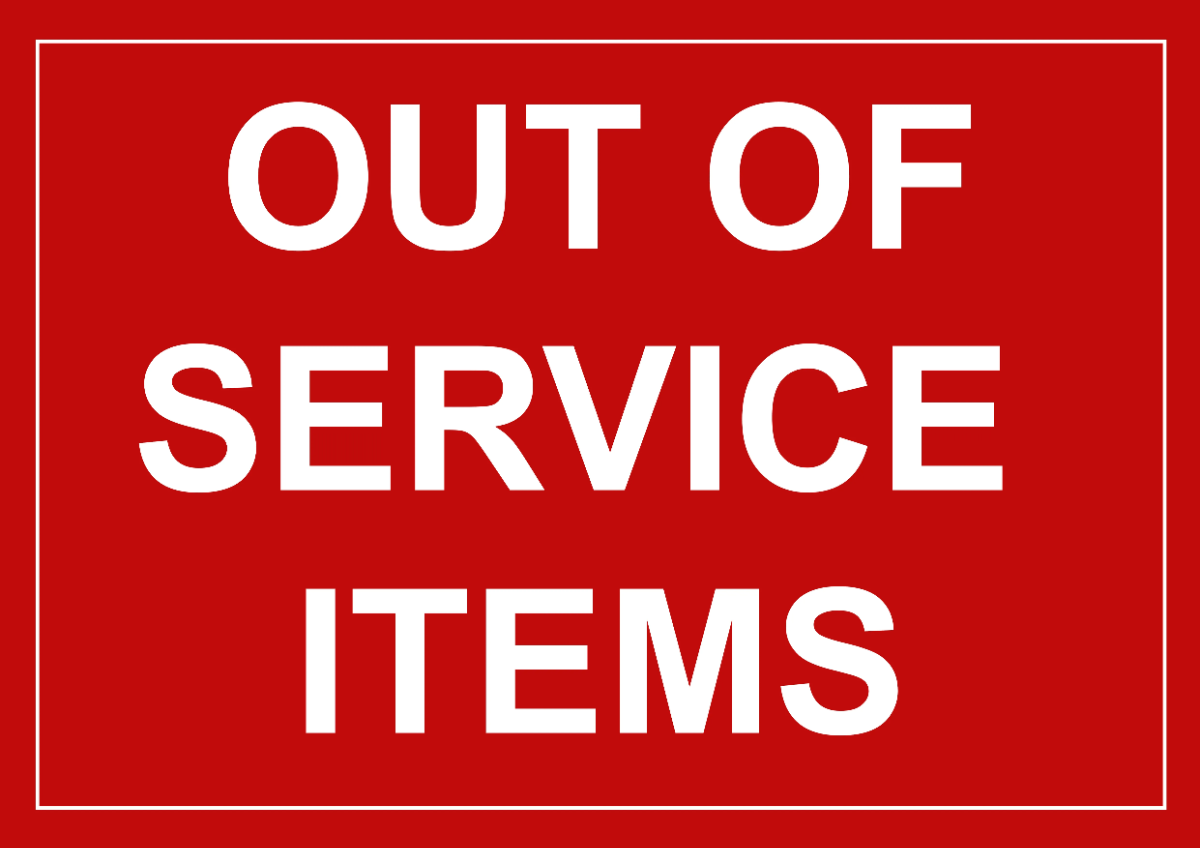 Out Of Service Mining Sign Template