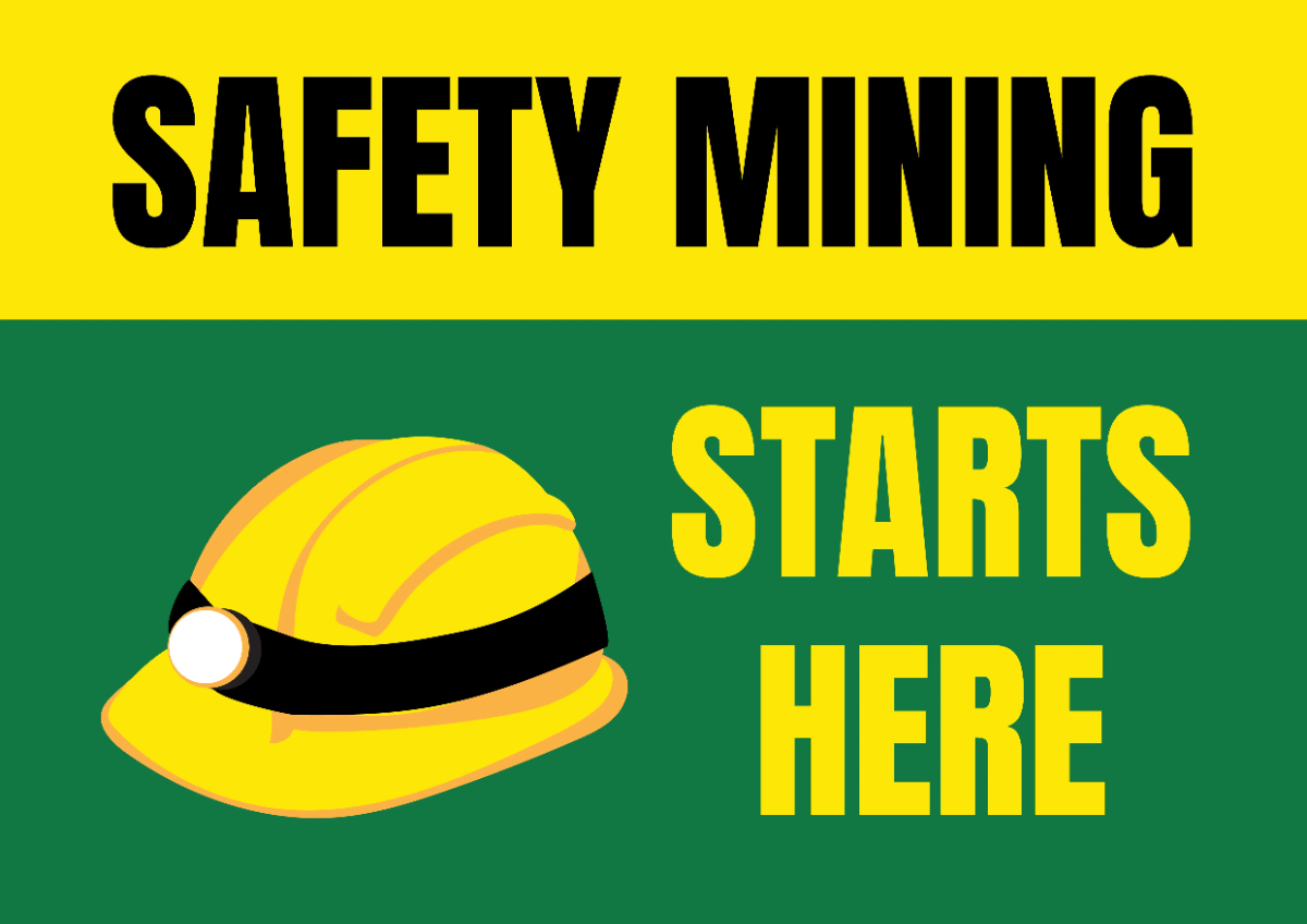 Free Site Safety Mining Sign Template to Edit Online