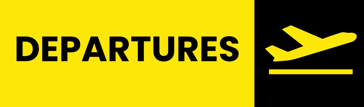 Free Departures Airport Sign Template to Edit Online