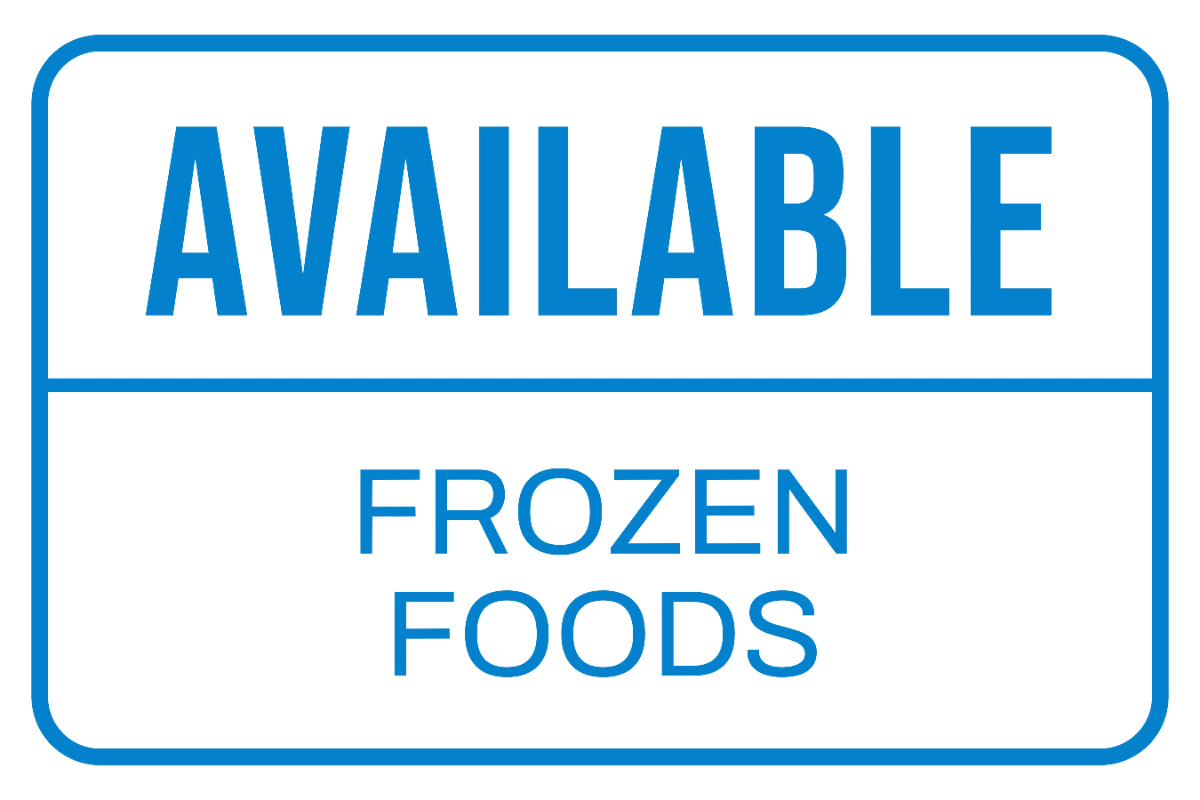 Free Frozen Foods Retail Sign Template to Edit Online