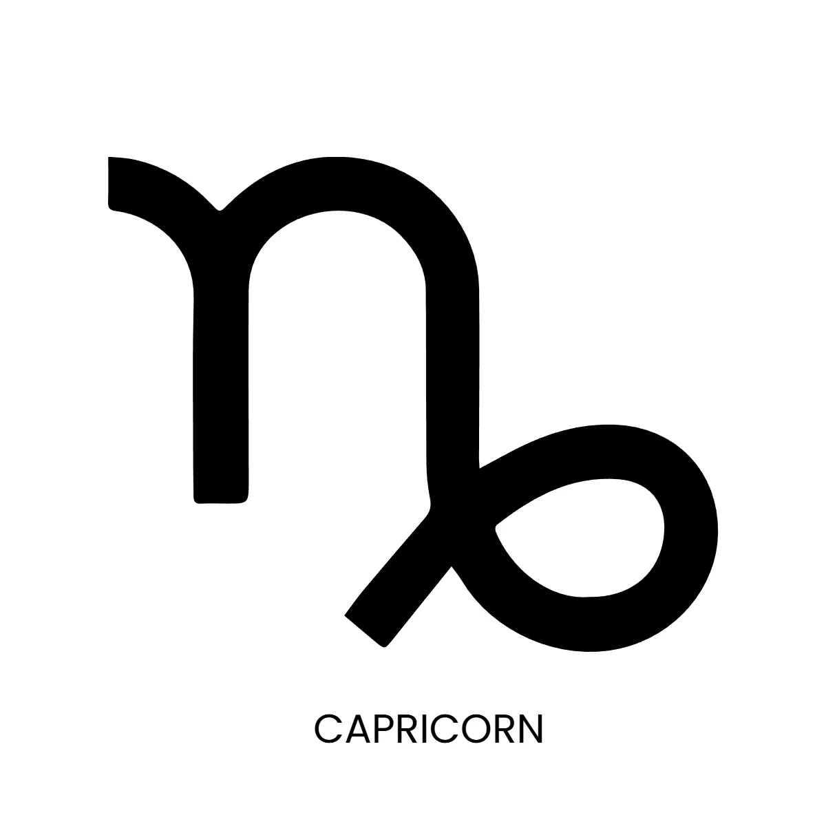 Free Capricorn Zodiac Symbol Sign Template to Edit Online