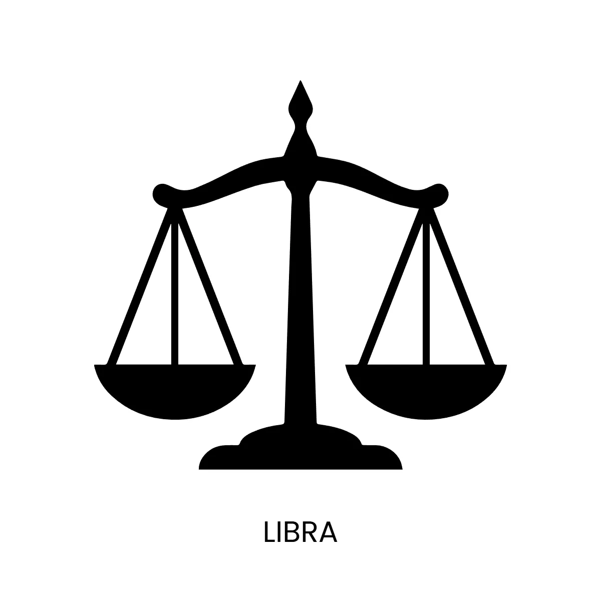 Libra SilhouetteZodiac Sign Template