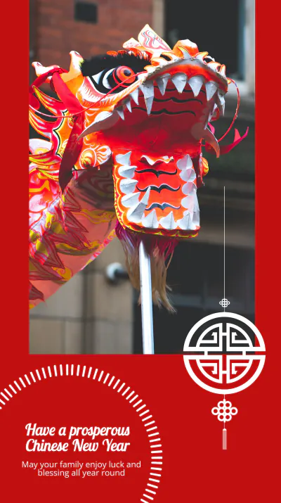 Free Chinese New Year Event Instagram Story Template to Edit Online