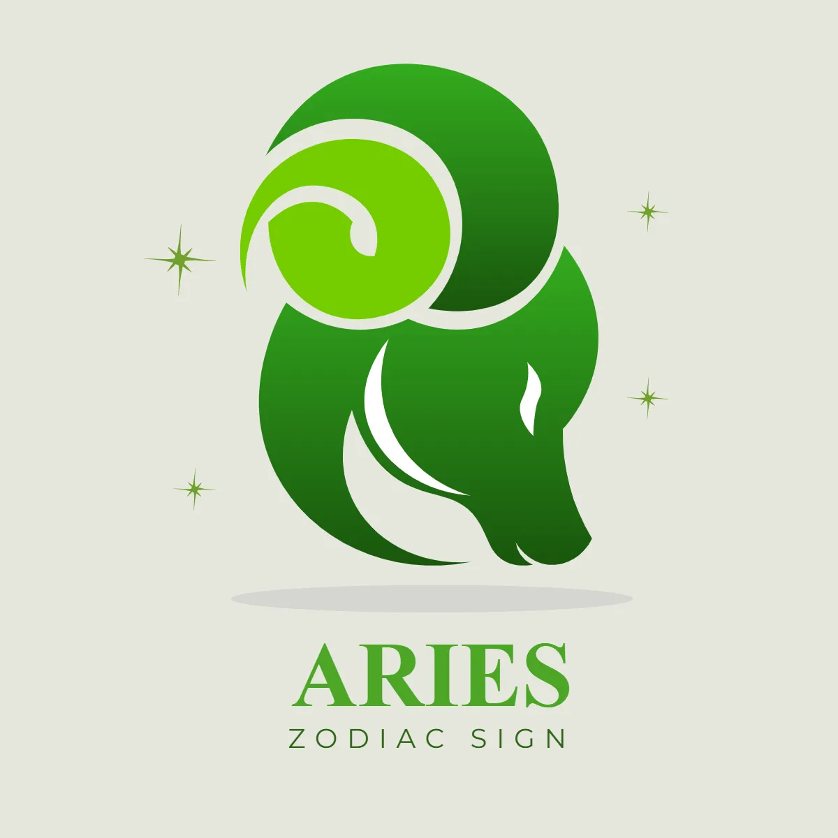 Zodiac Sign Aries Clip Art Template