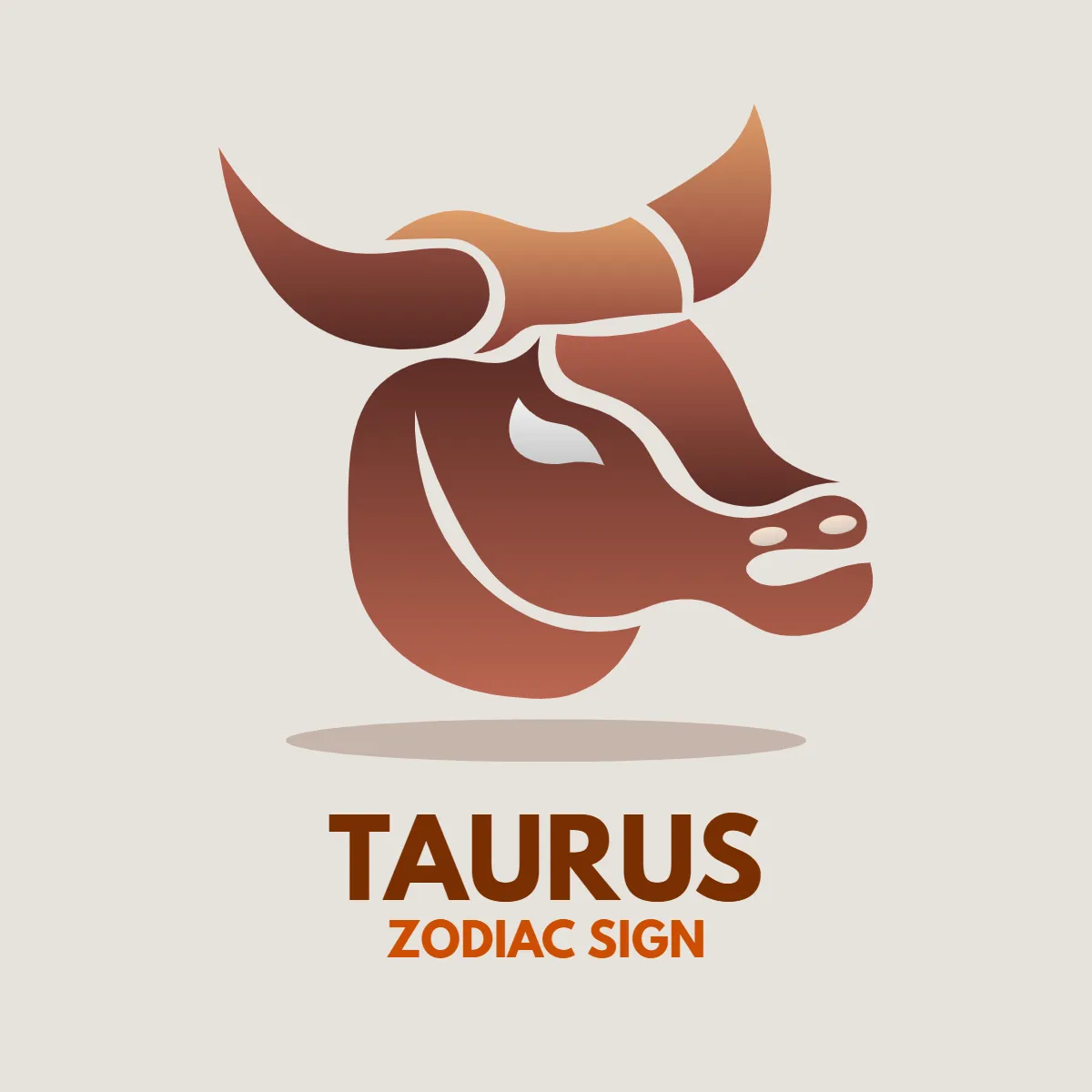 Zodiac Sign Taurus Clip Art Template