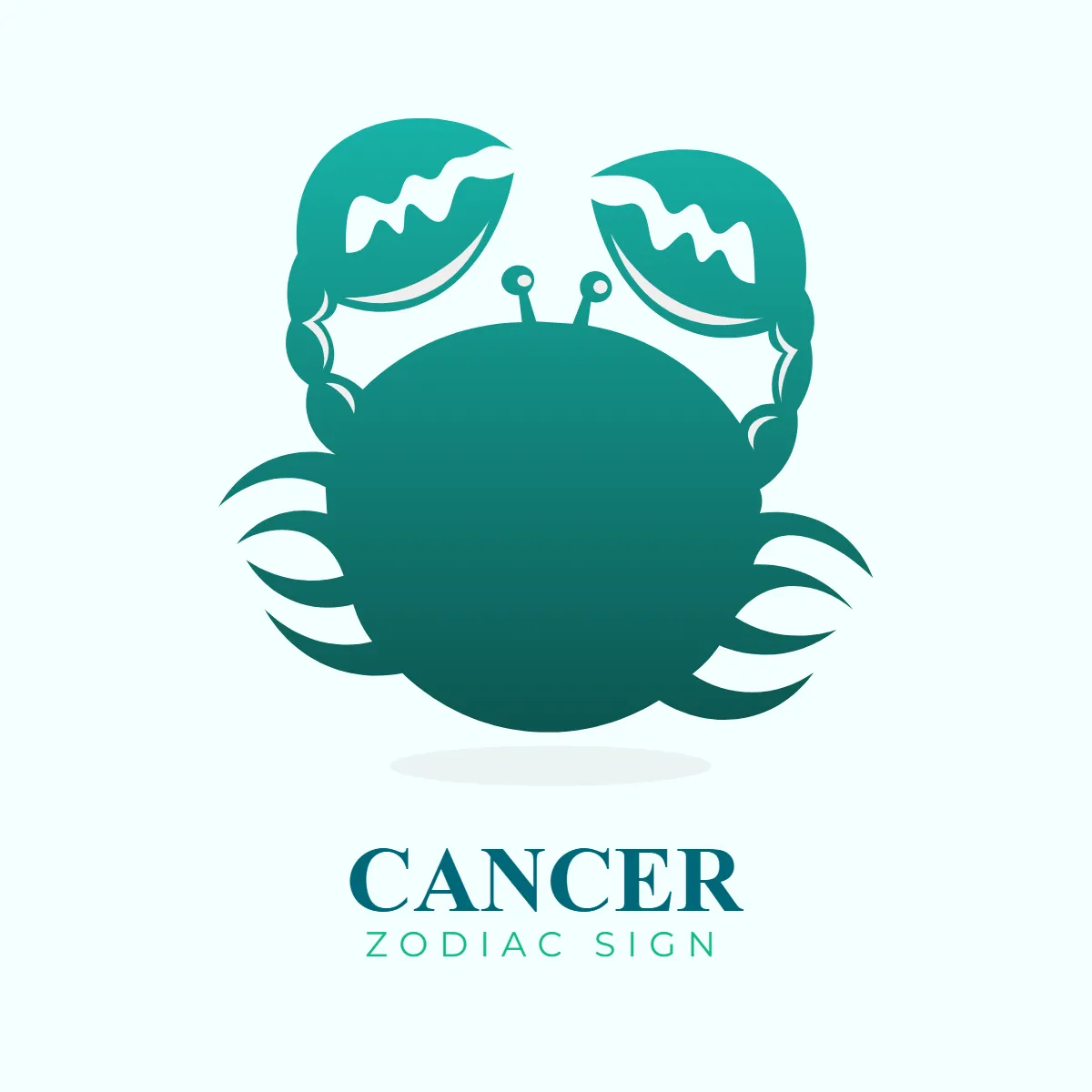 Free Zodiac Sign Cancer Clip Art Template to Edit Online