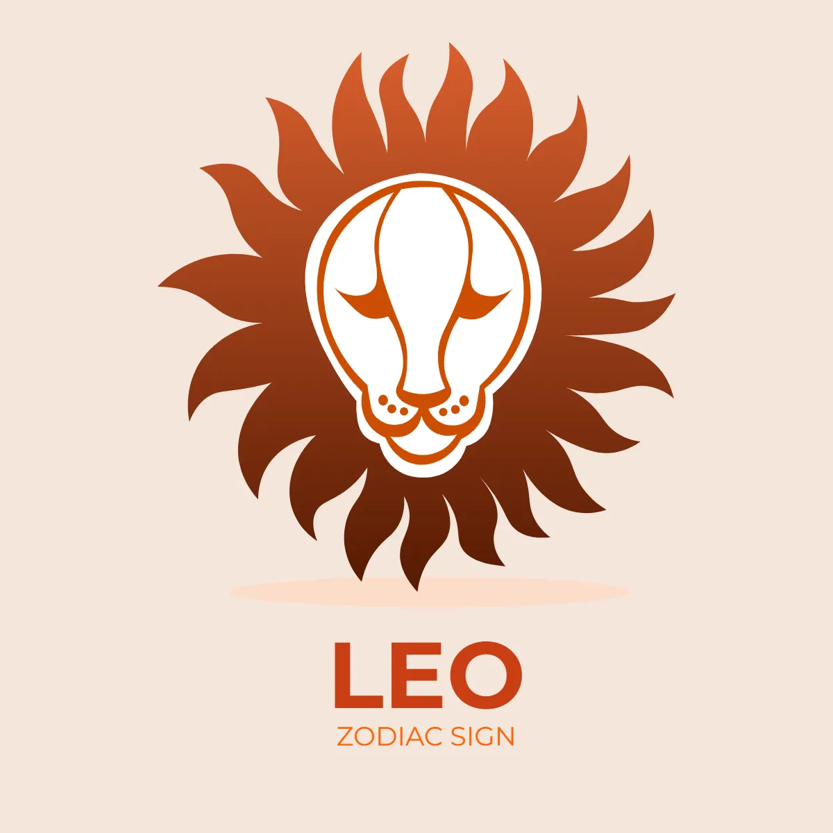 Free Zodiac Sign Leo Clip Art Template to Edit Online
