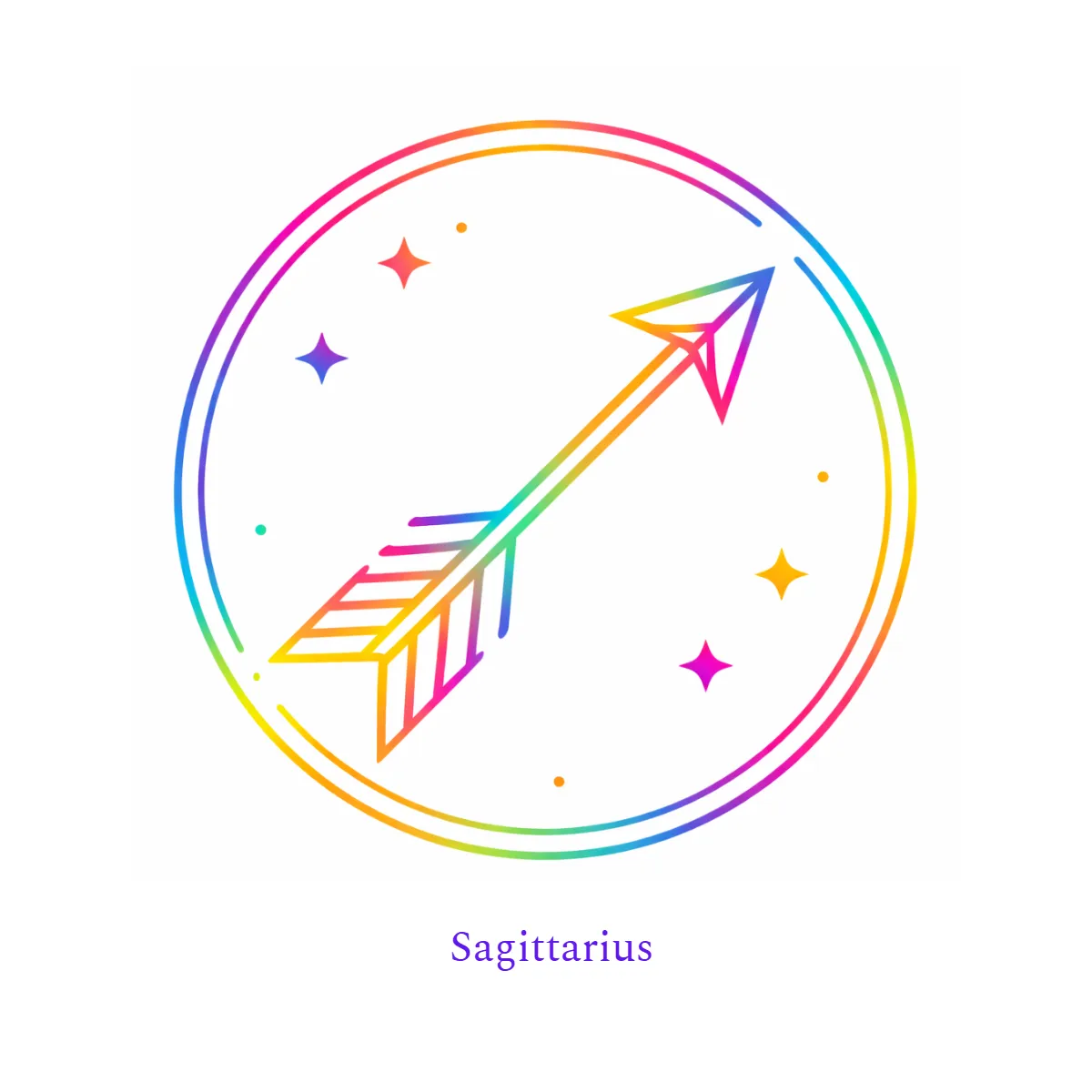 Free Sagittarius Emblem Sign Template to Edit Online