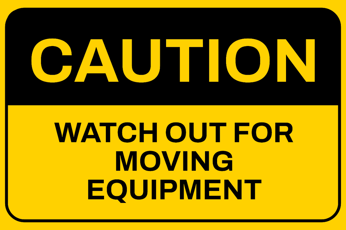 Free Watch Out Moving Equipment Mining Sign Template to Edit Online