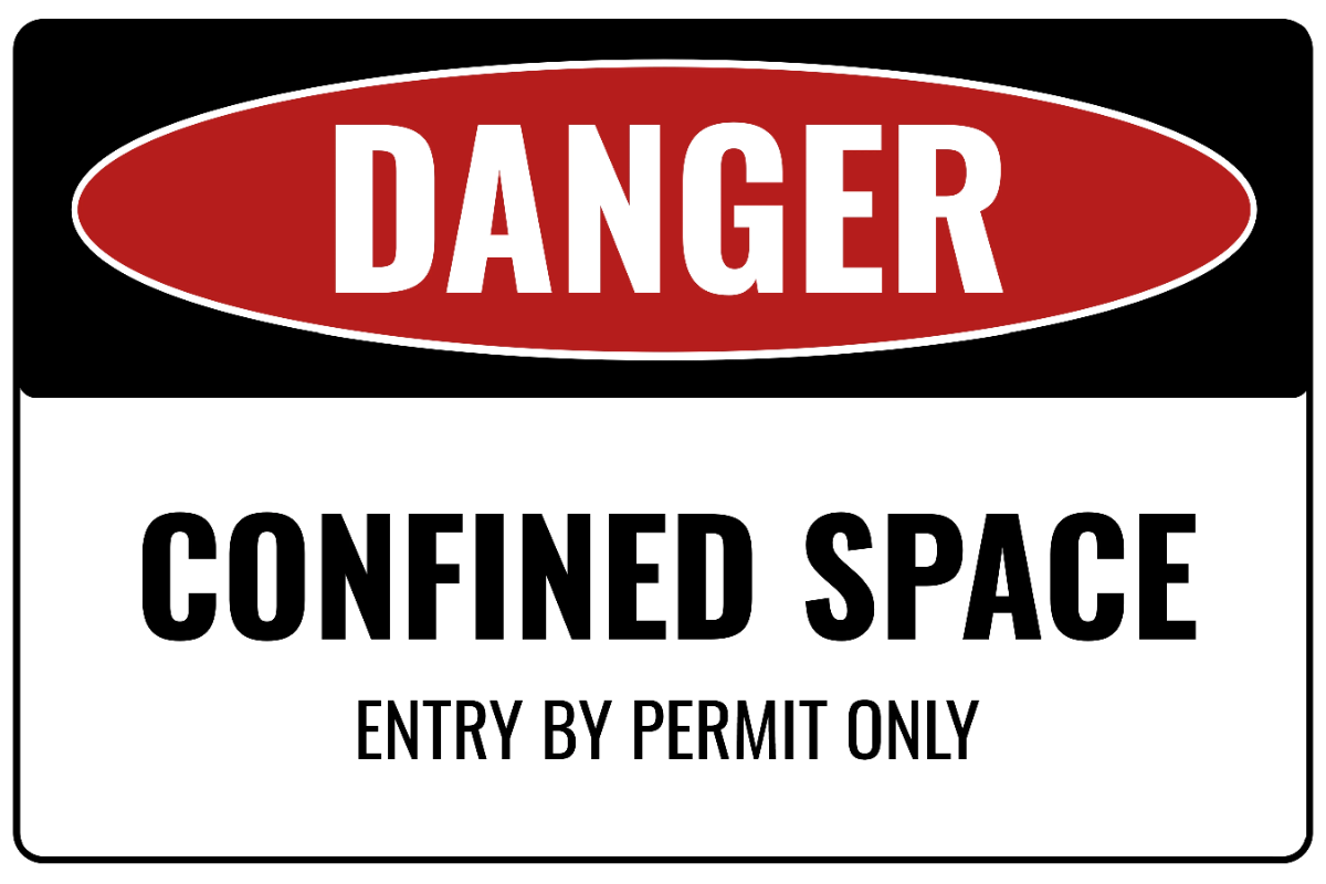 Free Confined Space Entry Permit Mining Sign Template to Edit Online