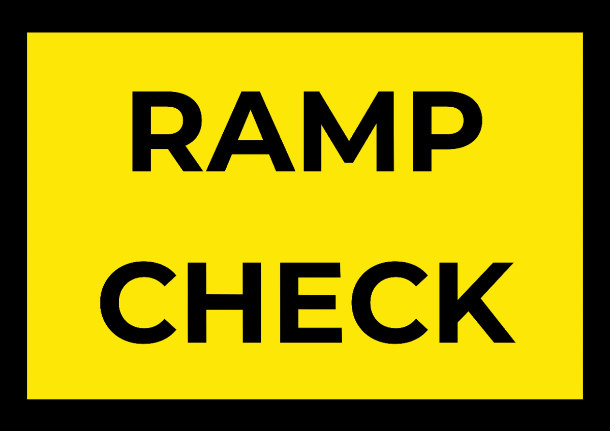 Ramp Check Airport Sign Template