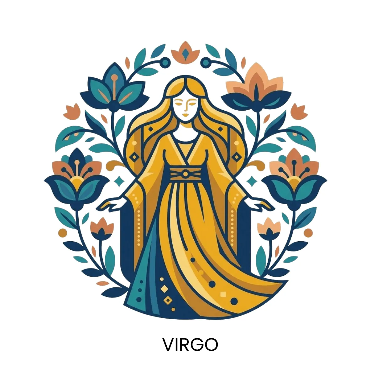 Free Virgo Zodiac Emblem Sign Template to Edit Online