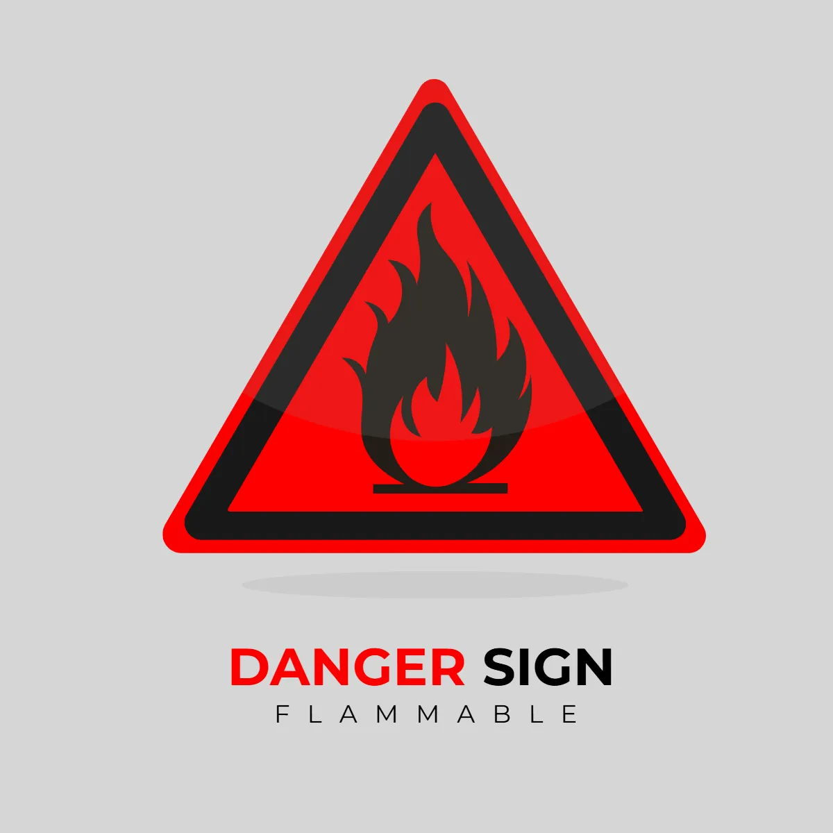 Free Red Black Flammable Danger Signs Clip Art Template to Edit Online Free Red Black Flammable Danger Signs Clip Art Template to Edit Online