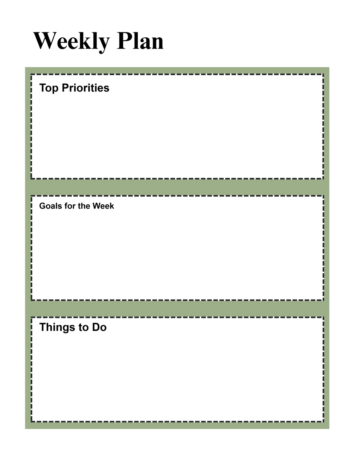 Free Sage Green Planner Template to Edit Online
